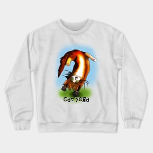 cat yoga 1 Crewneck Sweatshirt